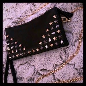 NWOT Olivia Miller black stars purse
